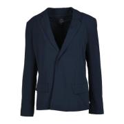 Open Blazer Jas Polyester Model Armani Exchange , Blue , Dames