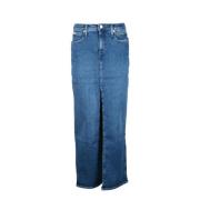 Zeemeermin stijl lange rok met rits Calvin Klein Jeans , Blue , Dames