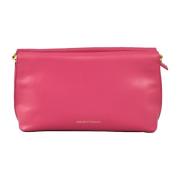 Stijlvolle Schoudertas met Clip Sluiting Emporio Armani , Pink , Dames