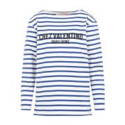 Blauw T-shirt Dameskleding Valentino , Multicolor , Dames