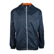 Stijlvolle Polyester K-Way Jas Emporio Armani EA7 , Blue , Heren