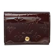 Pre-owned Leather wallets Louis Vuitton Vintage , Red , Dames