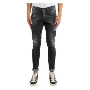 Zwarte Jeans Dondup , Black , Heren