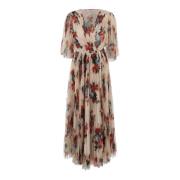 Bloemenprint Lange Jurk Multicolor Vrouw Philosophy di Lorenzo Serafin...