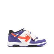 Blauwe Oxford Sneaker met Zip Tie Off White , Multicolor , Heren