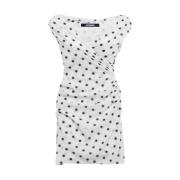 Witte polka dot diepe V-hals jurk Jacquemus , White , Dames