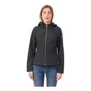 Zwarte gevoerde softshell jas YES ZEE , Black , Dames