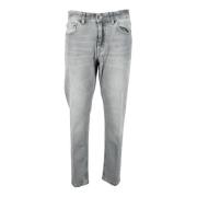 Katoen Denim Jeans Dondup , Gray , Heren