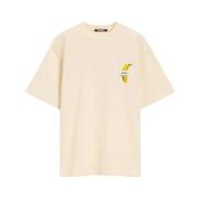 Off-White Crew Neck T-shirt Jacquemus , Beige , Heren