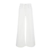 Citroen Witte Wide Leg Jeans Isabel Marant , White , Dames