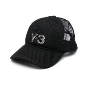 Zwarte Pet met Verstelbare Band en Logoprint Y-3 , Black , Heren