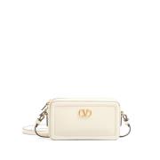 Witte Mini Camera Case Tas Valentino Garavani , White , Dames