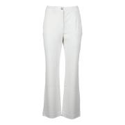 Elegante Viscose Blend Spandex Broek Guess , White , Dames