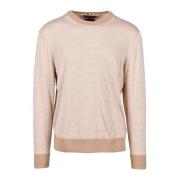 Casual Katoen Lyocell Mix Trui Tommy Hilfiger , Beige , Heren