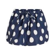 Navy Blue A-Line Rok Patou , Blue , Dames