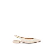 Platte roze slingback pumps Kazar , Beige , Dames