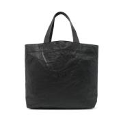 Zwarte Open Top Tote Tas Y-3 , Black , Dames