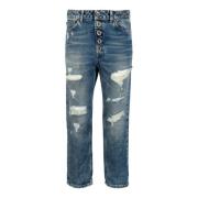 Jeans met juweelversiering knopen Dondup , Blue , Dames