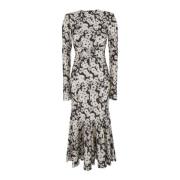 Bloemenprint Lange Jurk Multicolor Vrouw Philosophy di Lorenzo Serafin...