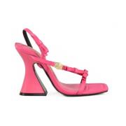 Mode Sandaal met Rubberen Zool Versace Jeans Couture , Pink , Dames