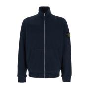 Blauwe Katoenen Sweatshirt met Afneembaar Kompaslogo Stone Island , Bl...