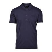 Grijze Katoenen Polo Shirt Daniele Alessandrini , Blue , Heren