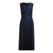 Chiffonjurk met plooien Betty & Co , Blue , Dames