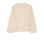 Klassieke Longsleeve Tee Doeskin Ichi , Beige , Dames