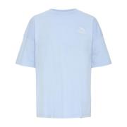 Blauwe Grafische Tee Top Della Robbia Ichi , Blue , Dames