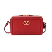 Stijlvolle Crossbody Tas Valentino Garavani , Red , Dames