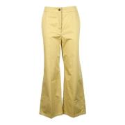 Katoen Elastaan Broek Marella , Yellow , Dames