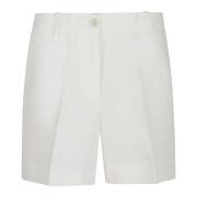 Casual Denim Shorts voor Vrouwen P.a.r.o.s.h. , White , Dames