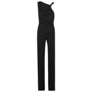 Draped Jumpsuit Andamane , Black , Dames