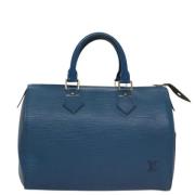 Pre-owned Leather louis-vuitton-bags Louis Vuitton Vintage , Blue , Da...