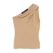 Stijlvolle Top met Unieke Stijl Federica Tosi , Brown , Dames