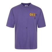 Pijl Skate T-shirt Off White , Purple , Heren