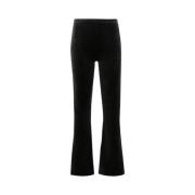 Fluwelen Flare Broek Gerecycled polyester Adidas Originals , Black , D...