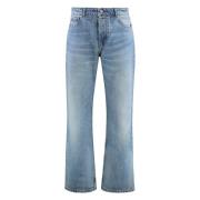 Straight-leg Jeans met Contraststiksels Ami Paris , Blue , Heren