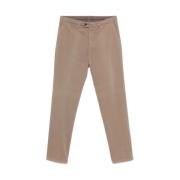 Amandel Beige Broek met Zakken Canali , Beige , Heren