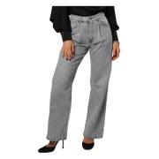 Wijde Pijp Jeans H2O , Gray , Dames