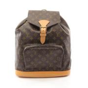 Pre-owned Canvas backpacks Louis Vuitton Vintage , Brown , Dames