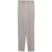 Elastische Taille Timberwolf Grijze Broek Giorgio Armani , Gray , Dame...