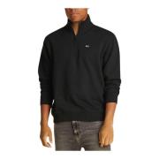 Zwarte katoenen sweatshirt met rits Tommy Jeans , Black , Heren