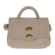 Suede Veneziana Baby Schoudertas Zanellato , Gray , Dames