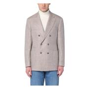 Dubbelbreasted jas Brunello Cucinelli , Gray , Heren