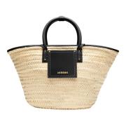 Soli Palm Tas Jacquemus , Beige , Dames