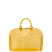 Pre-owned Leather handbags Louis Vuitton Vintage , Yellow , Dames