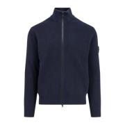 Katoenen Ritsvest Stone Island , Blue , Heren