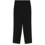 Zwarte Broek met Voorknop Theory , Black , Dames