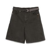 Antracietgrijze Stijlvolle Zakelijke Shorts Sacai , Gray , Heren